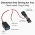 YQMAJIM Dashcam Power Adapter - Compatible with Toyota, Infiniti, Subaru, Nissan, Built-in Hide USB to GPS Radar