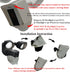 Silicone Skin Case Cover Compatible with Ring Floodlight Camera - UV & Weather Protection Skins Cover - Black