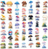 LIXIUDU 50 Pack Pcs Mushroom Cartoon Stickers for Kids Teens Adults Chanterelle Aesthetic Vinyl Decal Water Bottle