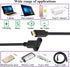USB Type C 3.1 Panel Mount Adapter Cable - USB-C 3.1 Gen2 10Gbps Male to USB C Female Panel Mount Screw Cable, Supports