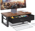 HEWORLIF Computer Monitor Stand Riser with Drawer, 2-Tier Desk Accessories & Workspace Organizers,