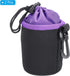 PATIKIL 2 Pcs 3.1" ID x 3.9" H Camera Lens Bag, Drawstring Pouch with Thick Neoprene