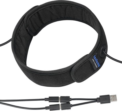 USB Fast-Warm 2in1 XL Spliceable Telescopes DSLR Camera Dew Heater, Active Lens Warmer Strap for Canon Nikon Sony.
