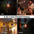 SKYK LED Flame Speaker, Tiki Torch Atmosphere Light, Outdoor Bluetooth 5.0 Wireless Speaker for Parties