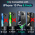 SOKUSIN Waterproof Case for iPhone 15 Pro - Shockproof Drop Proof Dustproof Phone with Built-in Tempered Glass Screen &