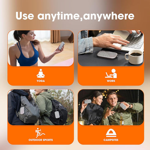 Portable Bluetooth Speaker, 0.5" Ultra Thin Mini Wireless Speaker with Integrated Carabiner, Waterproof for