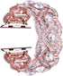 VIQIV Bling Bands for Apple Watch 40mm 44mm - Diamond Rhinestone Stainless Steel Metal Bracelet Strap for Women