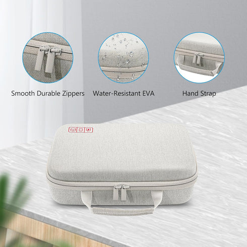 ProCase Hard Travel Electronic Organizer Case for MacBook, Chargers, Cables, Power Bank, Accessories Bag - XL, Grey