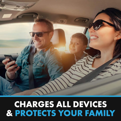 Rescue A6 Emergency 6-in-1 Car Crash Safety Device, USB Car Charger, Window Breaker, Seat Belt Cutter, 2200mAh Power