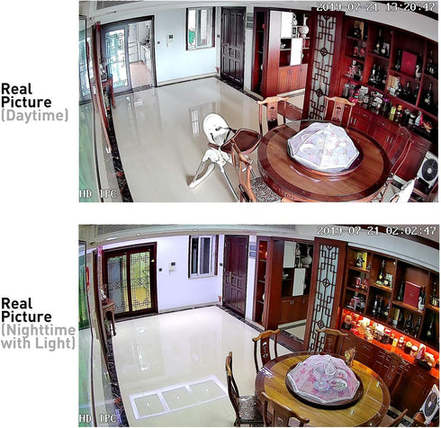 Revotech Zoom Mini Security IP Camera, HD 3MP Indoor CCTV with 2.8-12mm Manual Zoom Lens, Black