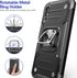 Galaxy A10E Case with Screen Protector, Shockproof Slim Fit Cover with Kickstand, Black