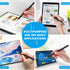 Granarbol Precise Long Stylus Pen for Touch Screens, 3 Extra Replaceable Fiber Tips Capacitive Stylus for iPad, iPhone,