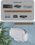 Under Desk Laptop Holder, Macbook Drawer Mount for Keyboard & Small Devices, Cable Box Wall Mount Tray Organizer White