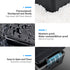 JJC LP-E6 EN-EL15C NP-W235 FZ100 16 6 3 2 Camera Battery and Memory Card Case with Labels,DSLR SLR Battery Organizer