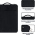 RAINYEAR 15.6 Inch Laptop Sleeve Case for 15.6" Notebook, Handbag with Handle Strap, Waterproof Cover - Black
