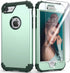 IDweel for iPhone 8 Case with Tempered Glass Screen Protector, 3 in 1 Shockproof Slim Hybrid Heavy Duty Cover