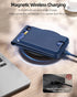 Magsafe Wallet for iPhone - Strongest Magnetic Wallet with Adjustable Stand, Works with Apple Find My, 6 Cards Holder,