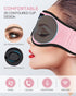 MUSICOZY Bluetooth 5.2 Sleep Headphones Headband Wireless 3D Sleeping Eye Mask, Music Headband Headphones Sleep Earbuds Earphones for Side Sleeper Cool Gadget for Mom Women Girls