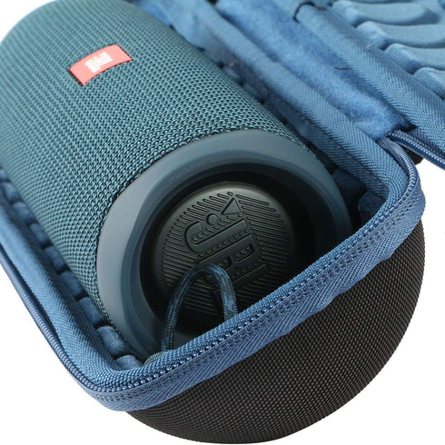 Khanka Hard Travel Case for JBL FLIP5 Flip 5 / Flip 6 Waterproof Portable Bluetooth Speaker (Blue)