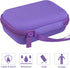 co2CREA Hard Carrying Case for JBL Go 4 Go3 Go 3 Eco, Waterproof Ultra Portable Bluetooth Speaker (Purple Case)