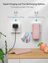 Portable Charger Power Bank 10,000mAh with Built-in Cable and AC Wall Plug, Slim Mini Fast USB-C Charger for Smartphones