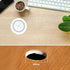Desk Wireless Charger, JE Make IT Simple 15W Fast Charging Station Desktop Grommet Sleek Invisible Power Pad for iPhone