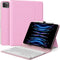 MoKo Universal Tablet Case with Keyboard for 9", 9.7", 10.1", 10.2", 10.4", 10.5", 10.9", 11" Tablets, Pink