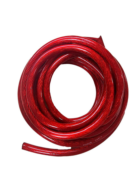 IMC Audio 8 Gauge CCA Power Red Wire Cable (5ft), Automotive Battery Cable for Car Audio and Home Stereo