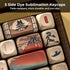 XVX MOA Japanese Keycaps, Fugaku Brown Keycaps, 140 Keys PBT Dye Sublimation Custom Set for Mechanical Keyboards