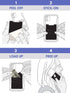 LIFESTYLE DESIGNS The StickyWallet, Premium Spandex Stick-on Phone Wallet Card Holder, Unique Double Pocket Design
