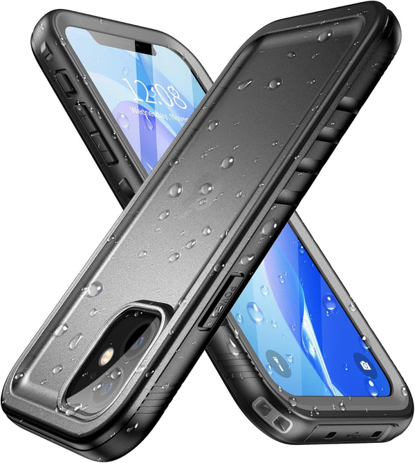 SPORTLINK Compatible with iPhone 12 Pro Waterproof Case, Full Body Shockproof Dustproof Phone Screen Protector, Rugged