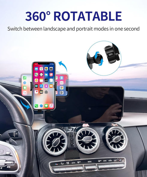 Masergogo 2020-2022 2019-2021, 10.25" 360 Car Phone Holder for Mercedes-Benz GLC-Class / C-Class Screen Fixed Clip