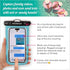 Waterproof Phone Pouch (2-Pack), Fits All iPhones (incl. 15 Pro Max), Samsung Galaxy S24 & More - Black/Blue