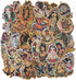 Vintage Stickers Pack, 100pcs Retro Girl Sailor Waterproof Vinyl Decals for Water Bottles, Laptops, Cars, Skateboards