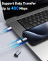 4 Pack Lightning to USB C Adapter for iPhone 15/16/16 Pro/16 Pro Max, Samsung S24, iPad Air, Fast Charging & Data