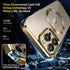MagSafe Compatible CD Ring for iPhone 13 Pro Max - Slim Clear Case with Electroplated Bumper, Non-Yellowing Design.