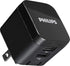 Philips 2 Port Wall Charger Charging Kit, 12W, USB-A to Lightning Cable, for iPhone 12/11/Pro/Max/XS/XR/X/8, iPad Pro,