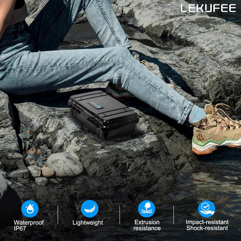 Lekufee Travel Waterproof Hard Case for Insta360 Ace Pro/Action Camera and Accessories (Case Only)