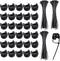 Molain Magnetic Zip Tie Mounts, 30Pcs Magnetic Clips with 200Pcs Magnetics Cable Ties,