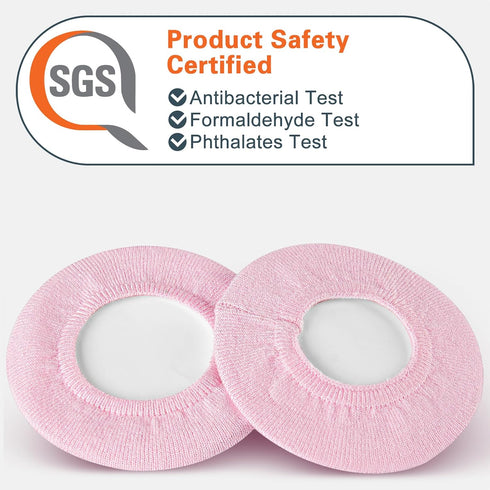Geekria 2 Pairs Knit Headphones Ear Covers, Washable & Stretchable Sanitary Earcup Protectors for Over-Ear Headsets,