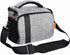 FOSOTO Stylish Compact SLR/DSLR Camera Bag Case, Waterproof, Compatible with Nikon P900, Canon EOS, Sony A73, Gray