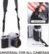 Padwa Lifestyle Adjustable Camera Strap - 1.5" Full Grain Leather Ends, Adjustable Neck Shoulder & Crossbody Strap