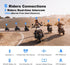 EJEAS V6 Pro Motorcycle Bluetooth Headset - Upgraded 2 Riders Intercom Helmet Communication System (1 Pack)