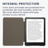 kwmobile (2024)/Colorsoft Cover Compatible with Amazon Kindle Paperwhite Cover - eReader Case - Brushed Heart Grey