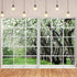 Renaiss 6x4ft White Flowers Trees Window Backdrop for Photoshoot, Spring Scenery Photography Background