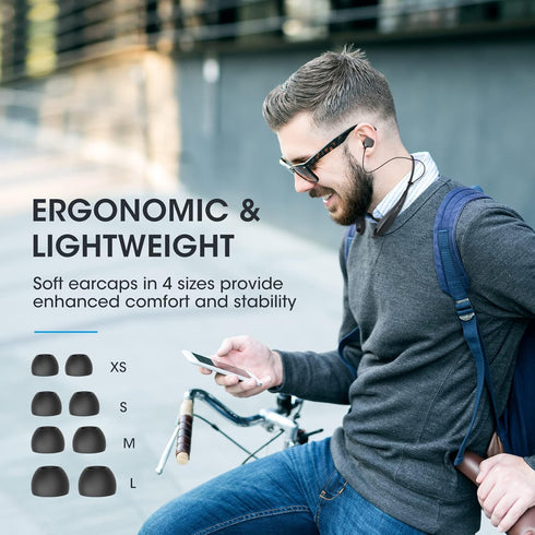 Neckband Bluetooth Headphones, Around The Neck Headphones, 24H+ Playtime, Bluetooth Headsets with Call Vibration, Shark