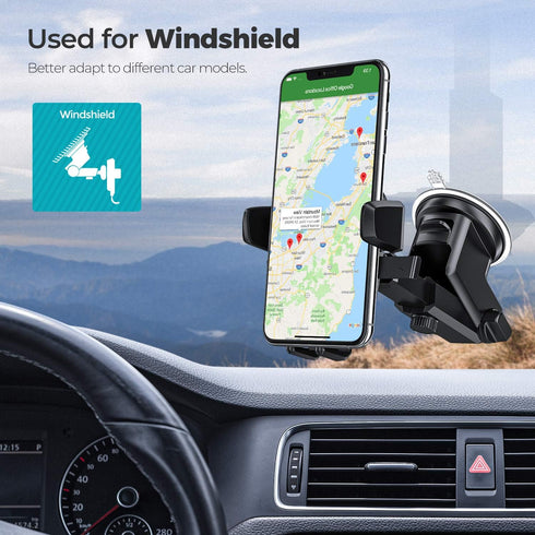 ORIbox Car Phone Mount, Dashboard Holder with Washable Strong Sticky Gel Pad for All Cell Phones.