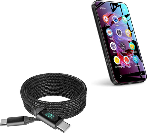 BoxWave Cable Compatible with TIMMKOO Q5 WiFi MP3 Player with Bluetooth - PowerDisplay