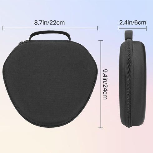 Hard Case for Apple AirPods Max Wireless Over-Ear Headphones (Black Case)