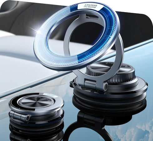 ETODBUWS Ultra-Thin Vacuum Magnetic Car Phone Holder for MagSafe[108+LBS Strongest Suction & 3000gf